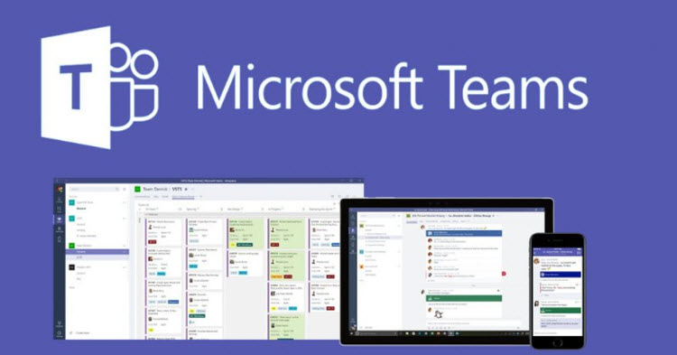 Professionals engaged in a virtual Microsoft Teams training session, learning collaboration tools and best practices.